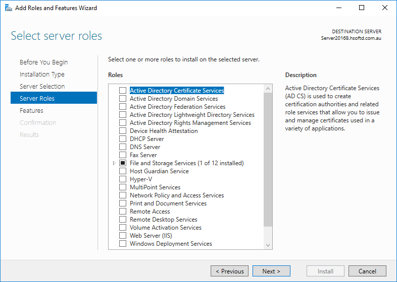 How to install Active Directory Management Tools on Windows Server 2016