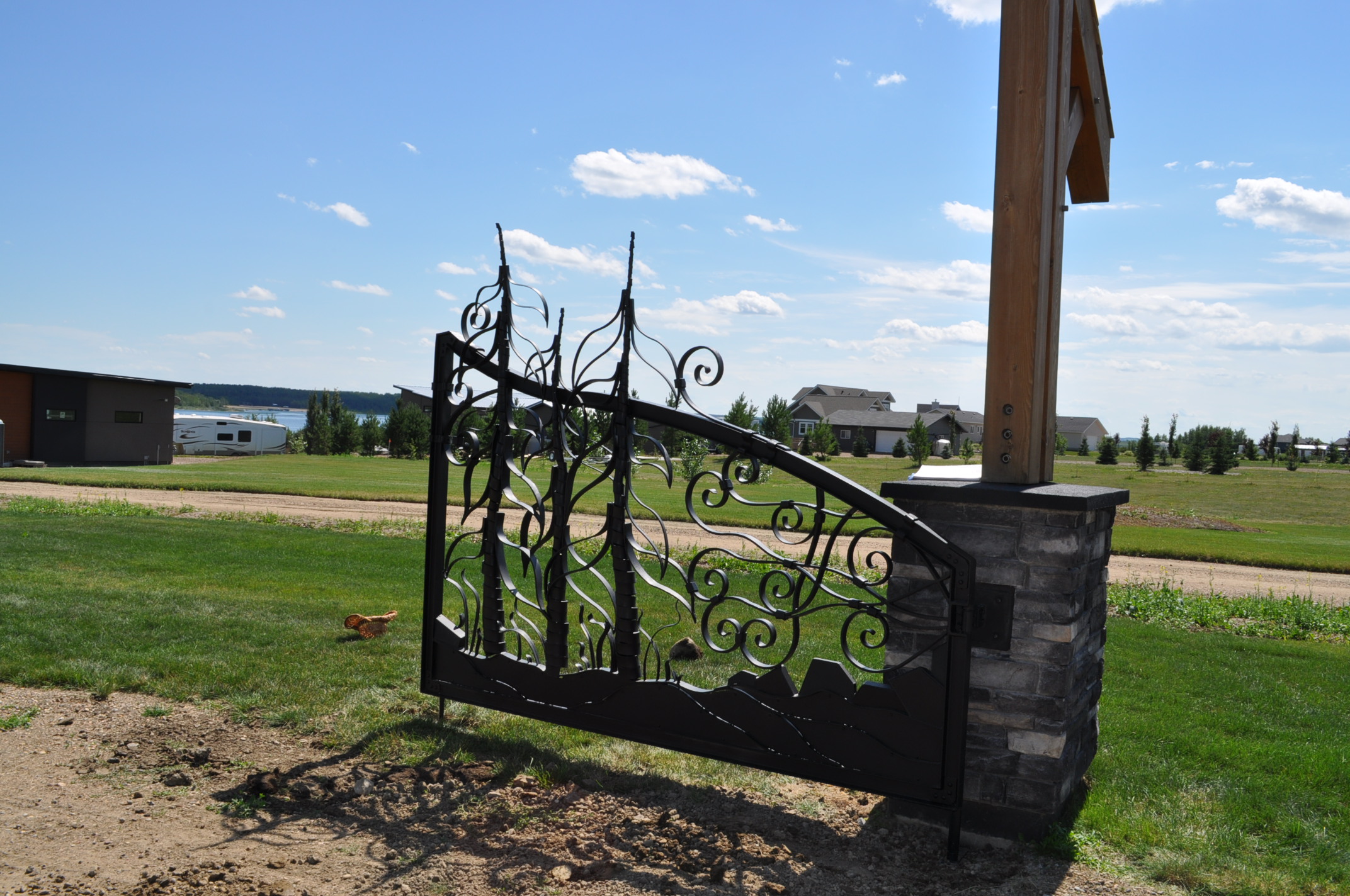Lac Sante’ Estate Gates Hammer and