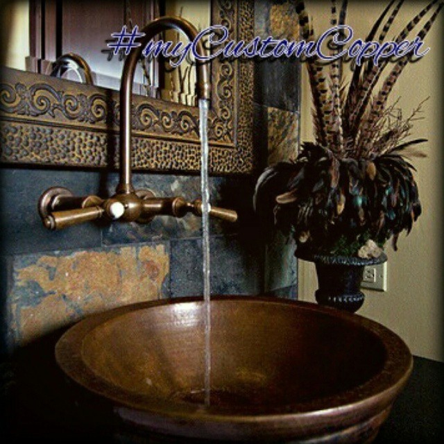 Hammered Copper Bath Sink Hammered Copper