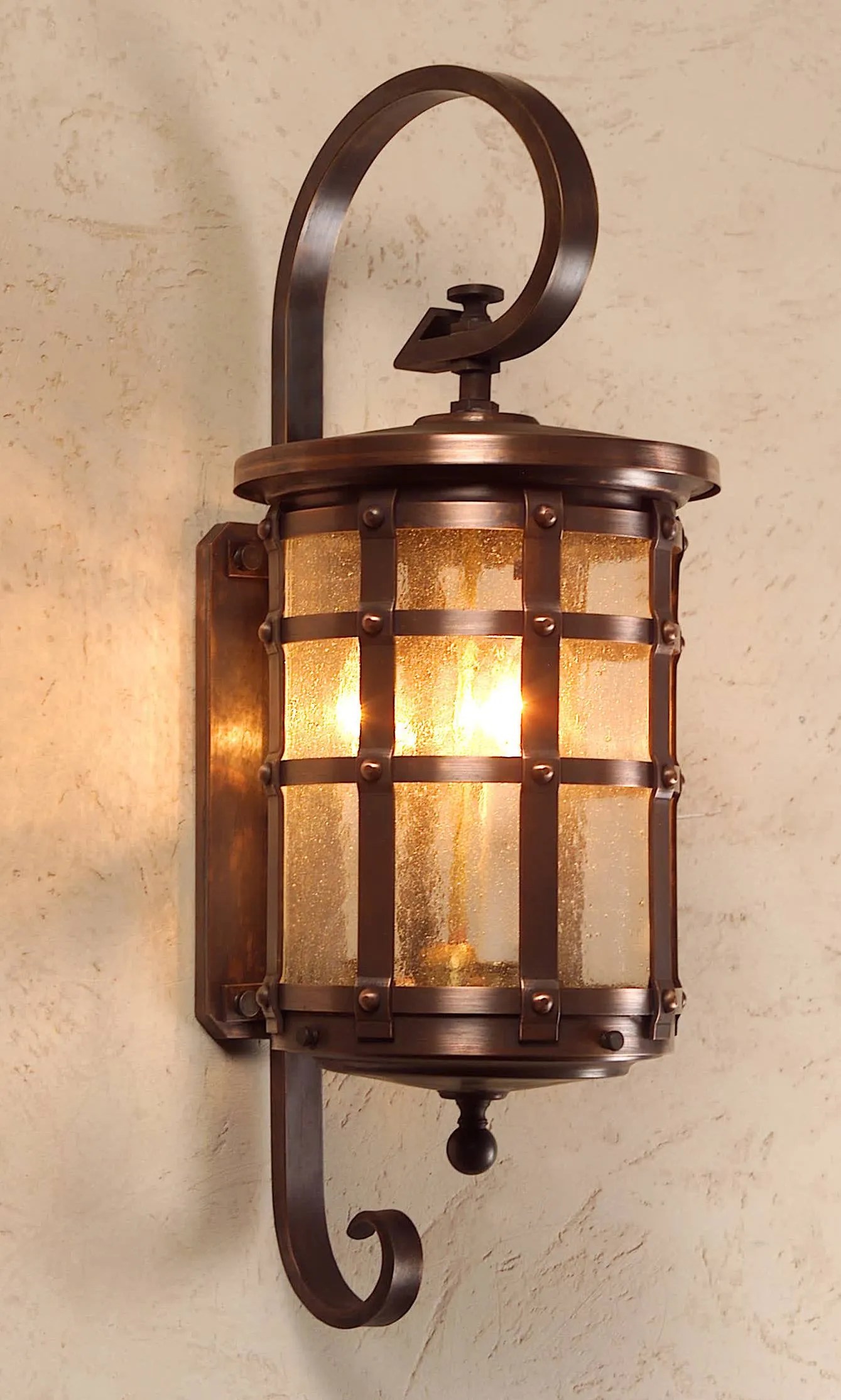 English Tudor Copper Wall Lantern & Lanterns Revival Lighting