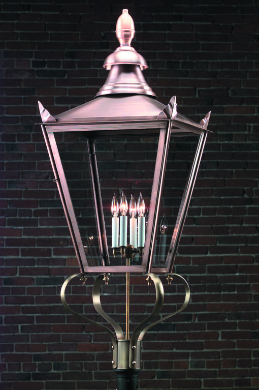 English Street Post Lantern & Lanterns Victorian Style Hammerworks