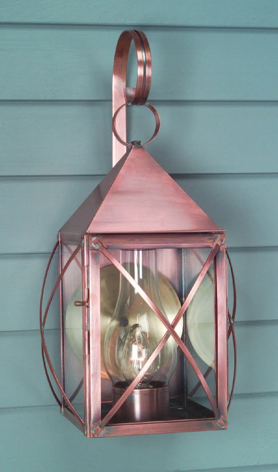 Colonial Home Copper Wall Light Handmade By Hammerworks