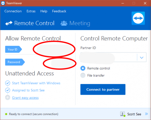 Installing and Using TeamViewer Website Development by J. Hammock