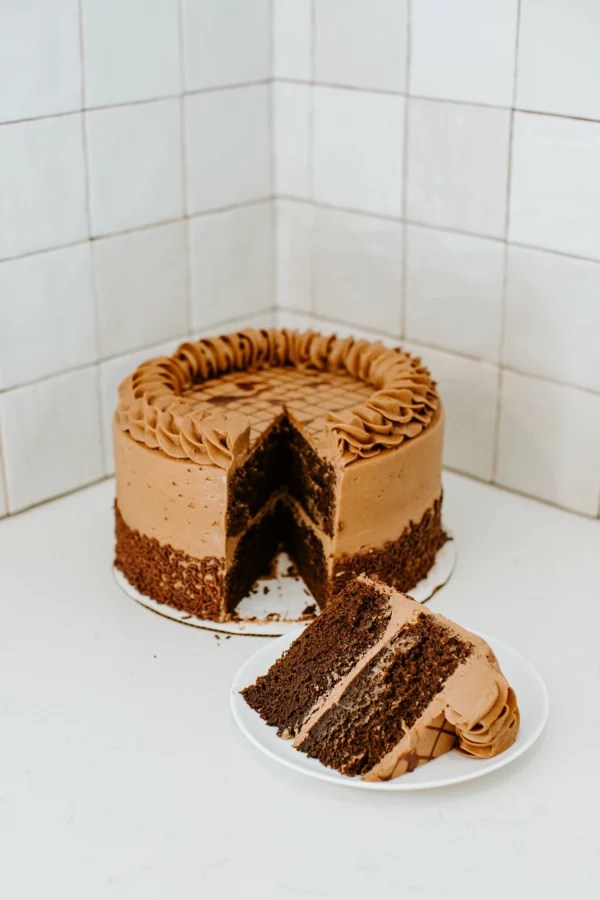 2 Layer Chocolate Cake with Chocolate Cream Cheese Icing Ham'N Goodys