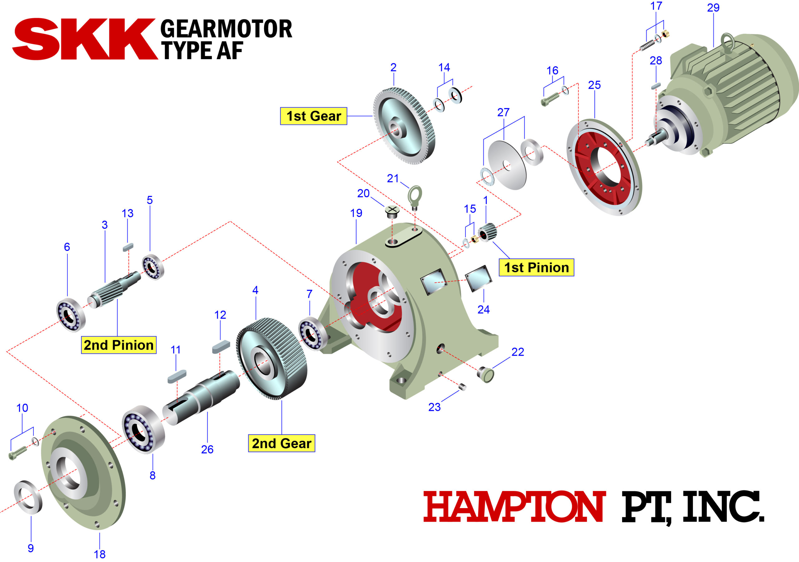 SKK Parts Breakdown Hampton of Oregon