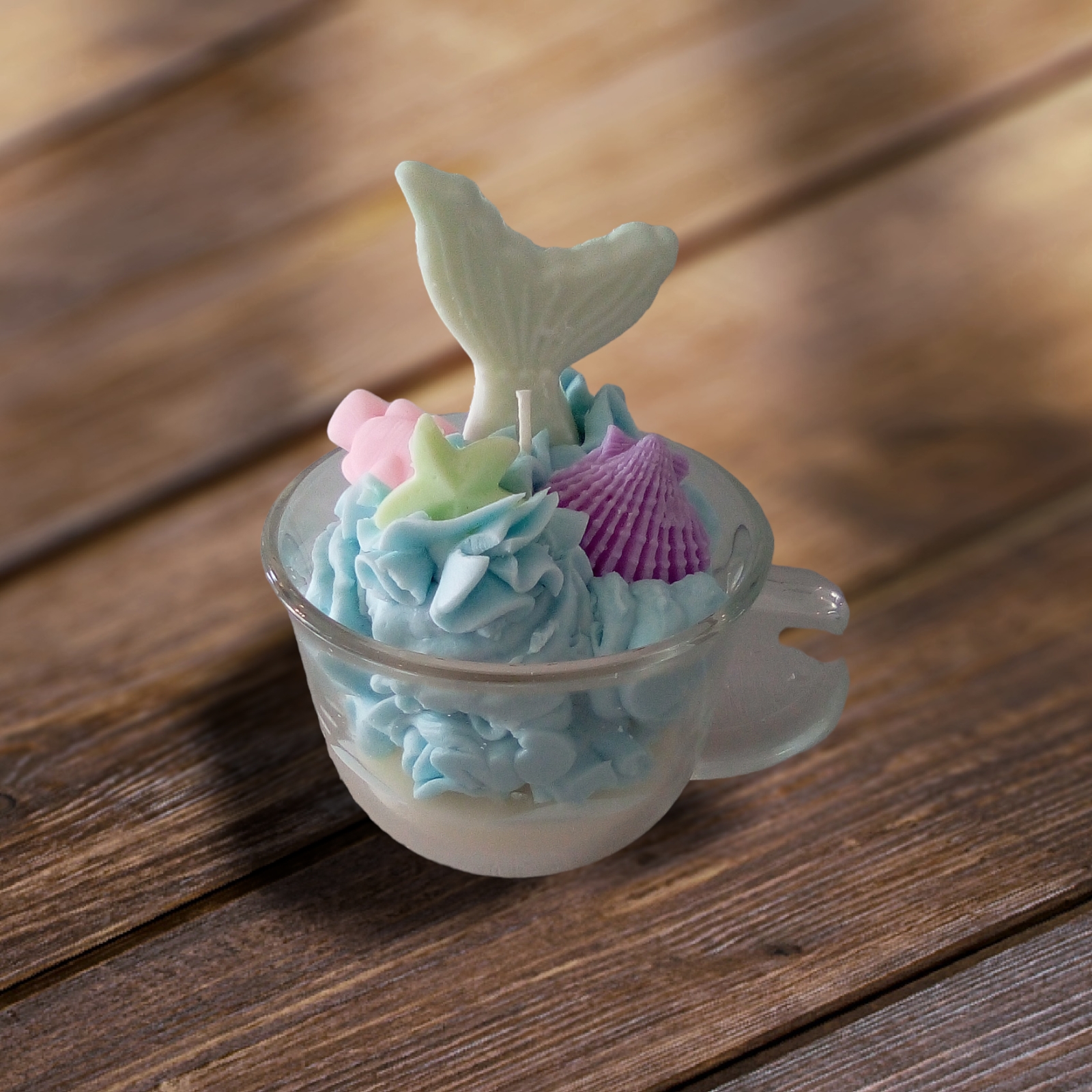 The Mermaid Tail Candle Hampton Crafts & Creations Handmade Candles