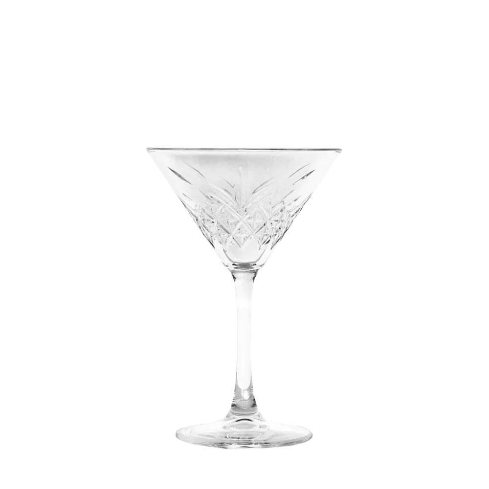 Crystal Cut Martini Glass (230ml) Hire For Weddings & Events Hampton