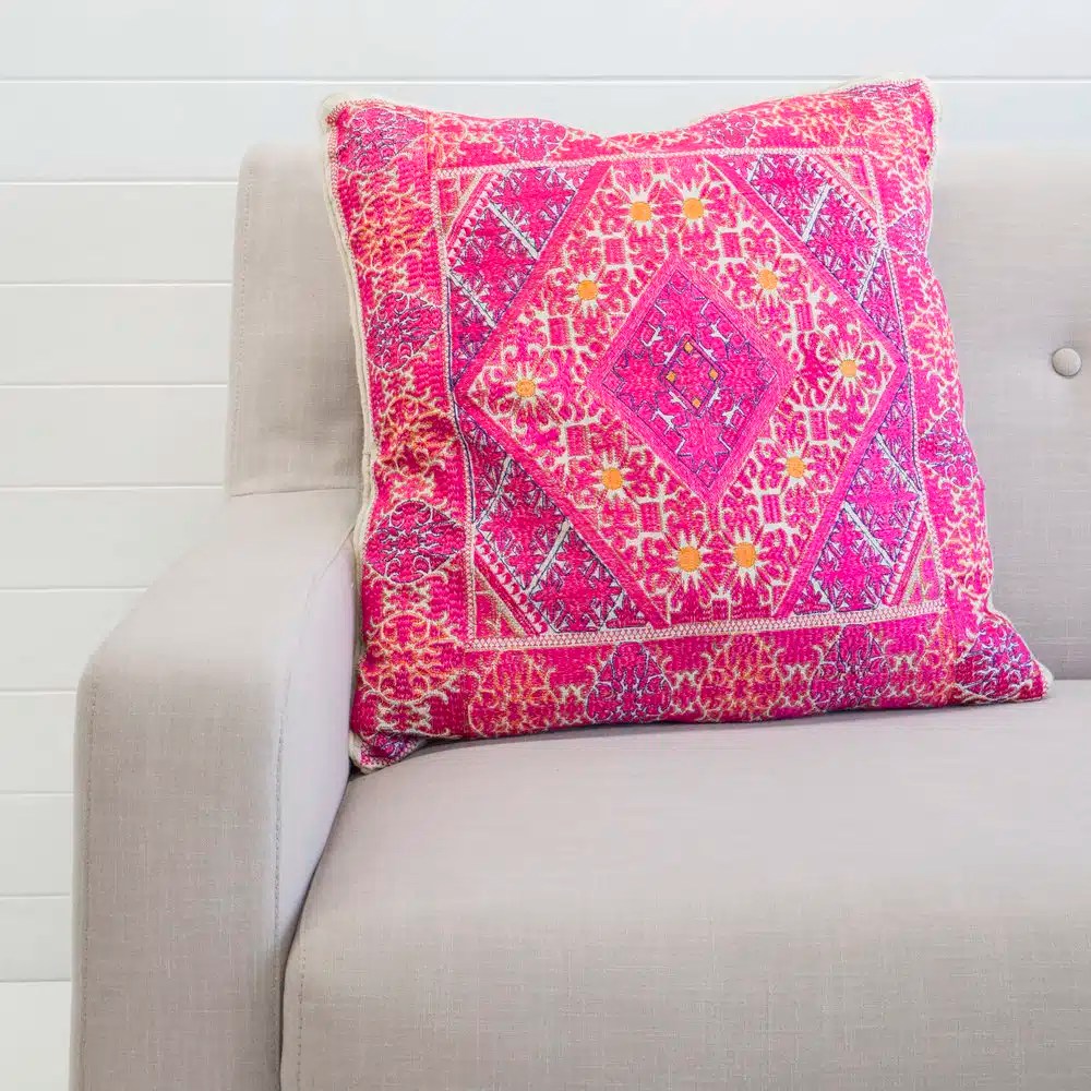 LARGE INDIAN SILK CUSHION Hire For Weddings & Events Hampton Event Hire