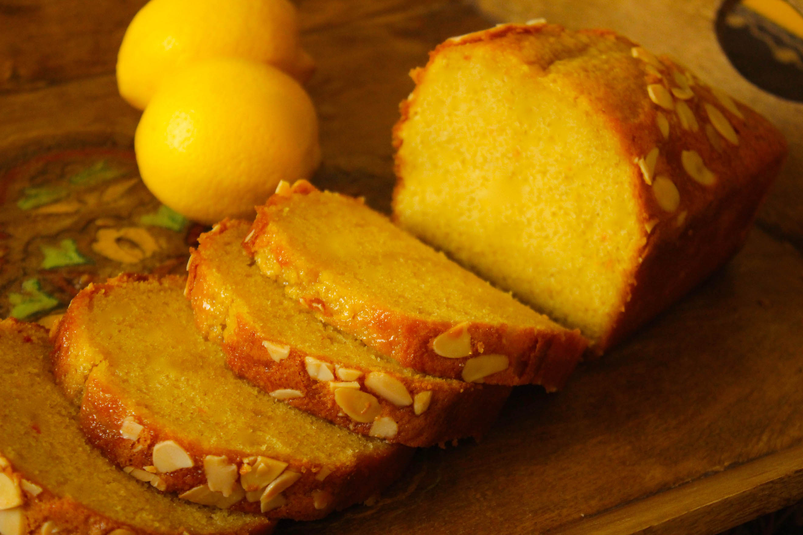 Citrus and Saffron Loaf Cake with Orange Blossom Drizzle