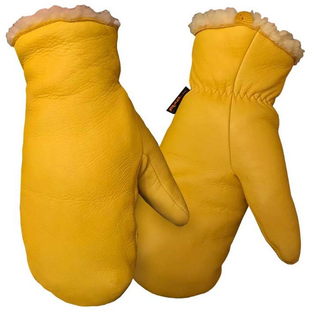 Buy Full Grain Deerskin Sherpa Lined Tan Mitts Online