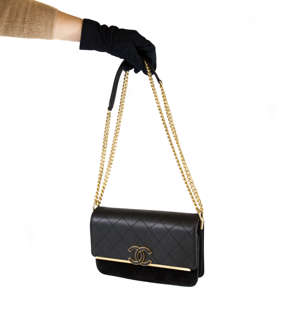 Chanel Lady Coco kleine Handtasche schwarz Handbag Spa & Shop