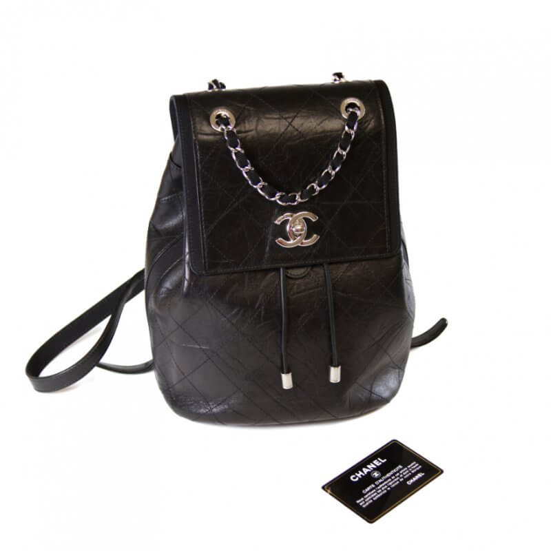 CHANEL zeitloser Rucksack schwarz Handbag Spa & Shop