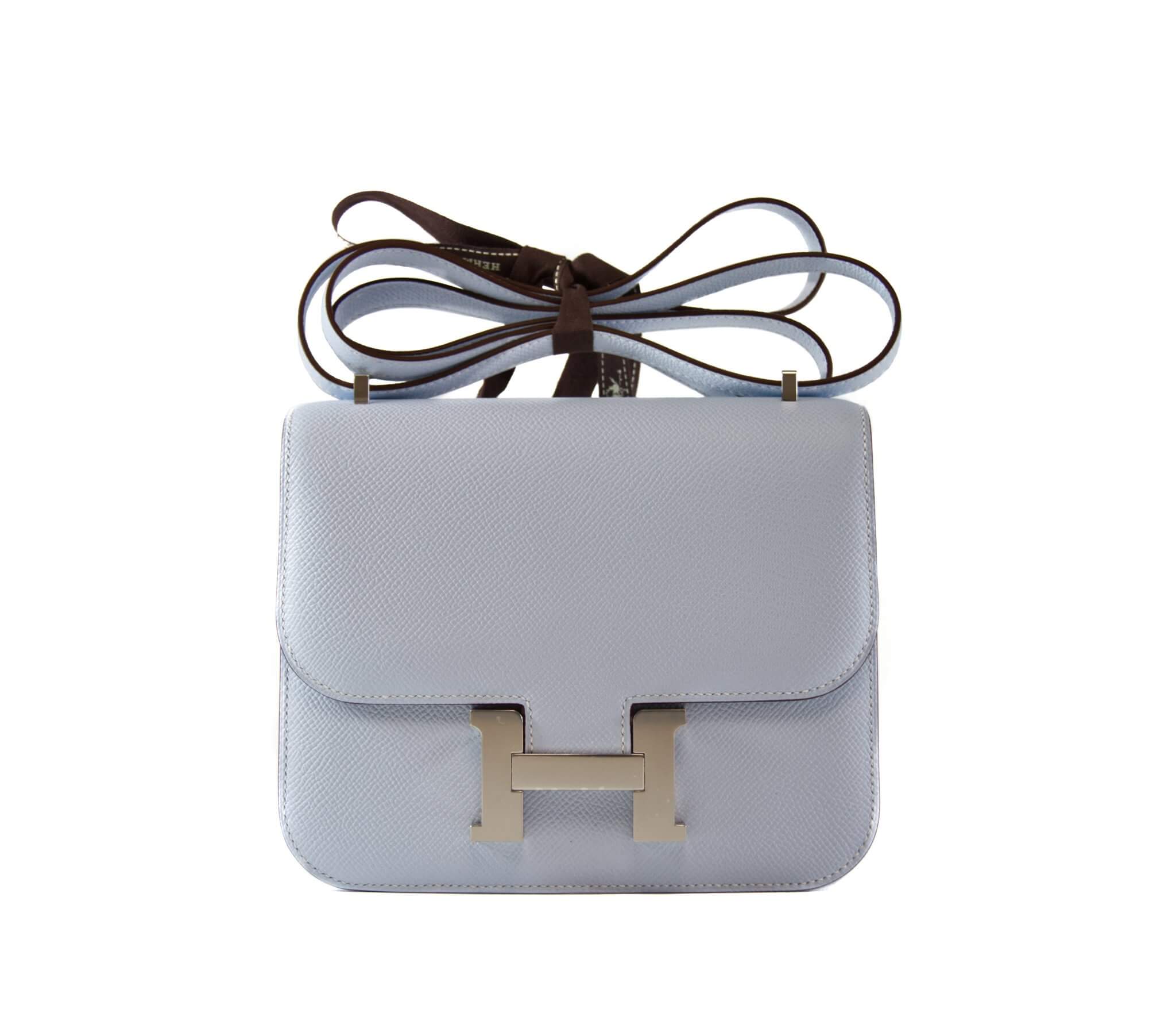 Hermès Constance 18 Epsom Leder Bleu Brume Palladium Hardware Handbag Spa & Shop