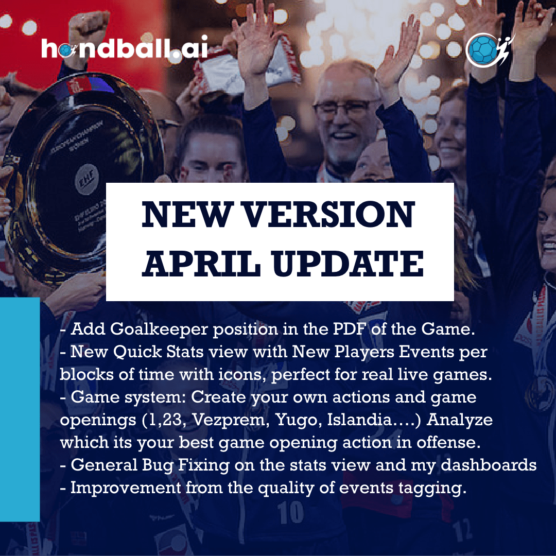 APRIL / MAY UPDATE Handball AI