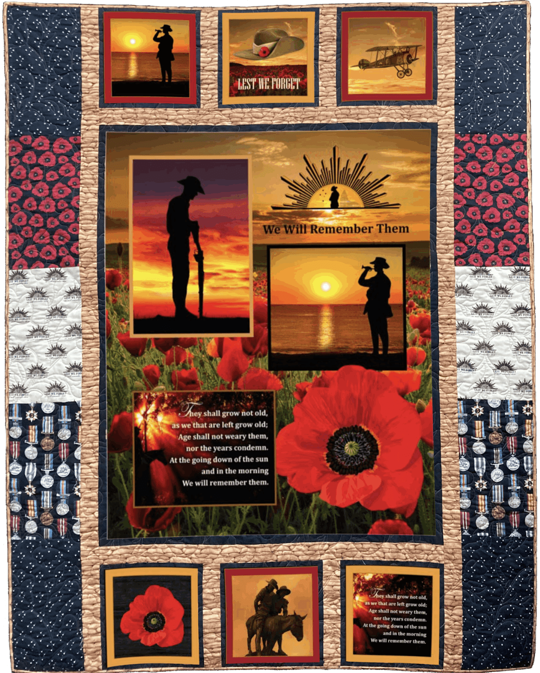 Poppy Remembrance Quilt Kit Handcrafters House