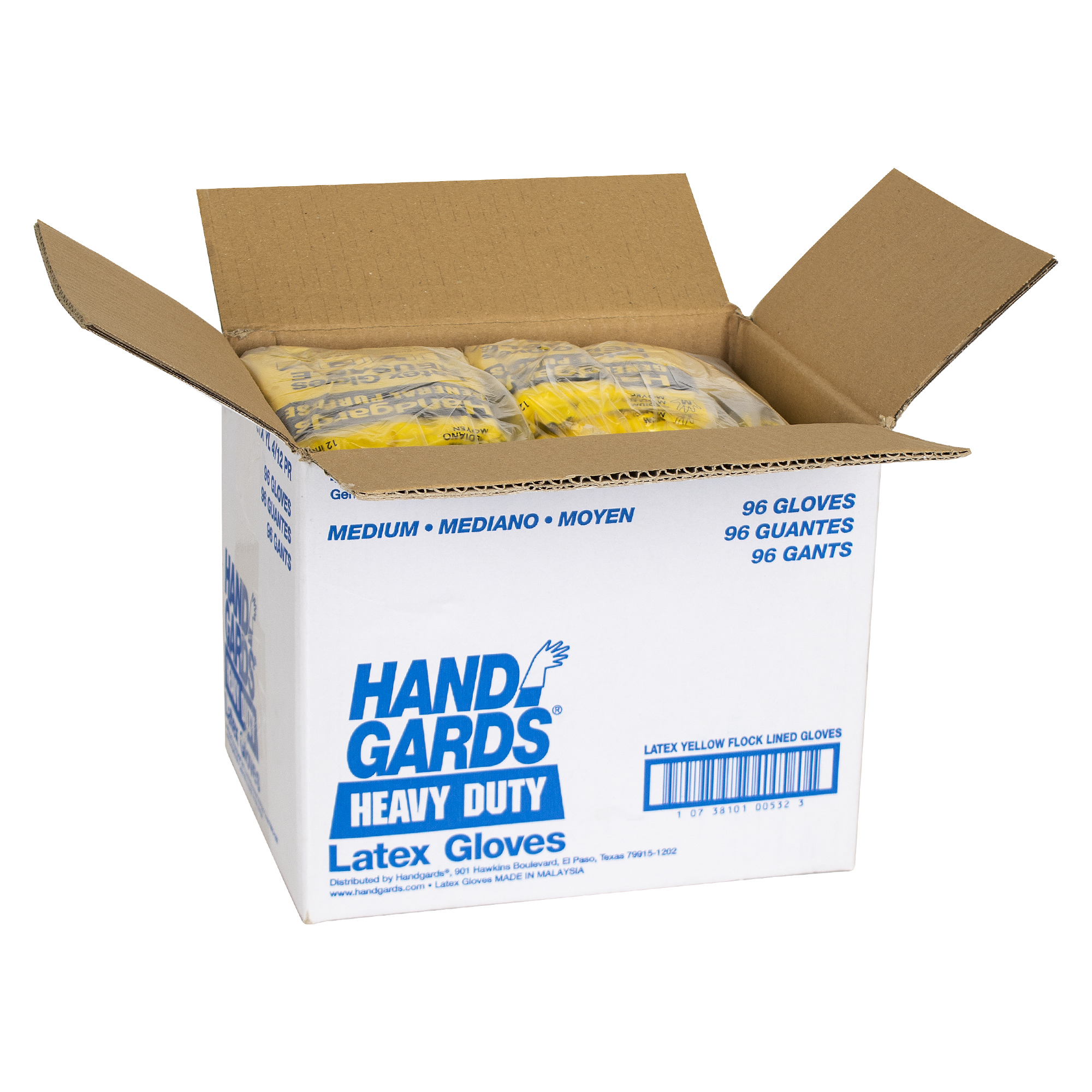 Handgards® General Purpose Latex Yellow Reusable Gloves Handgards
