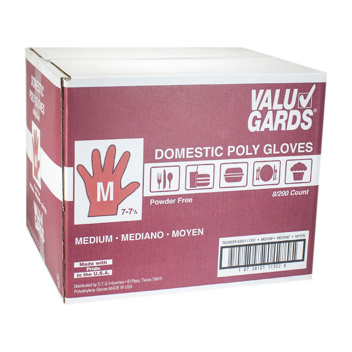 Valugards® Domestic Poly Disposable Gloves Handgards® First in Food
