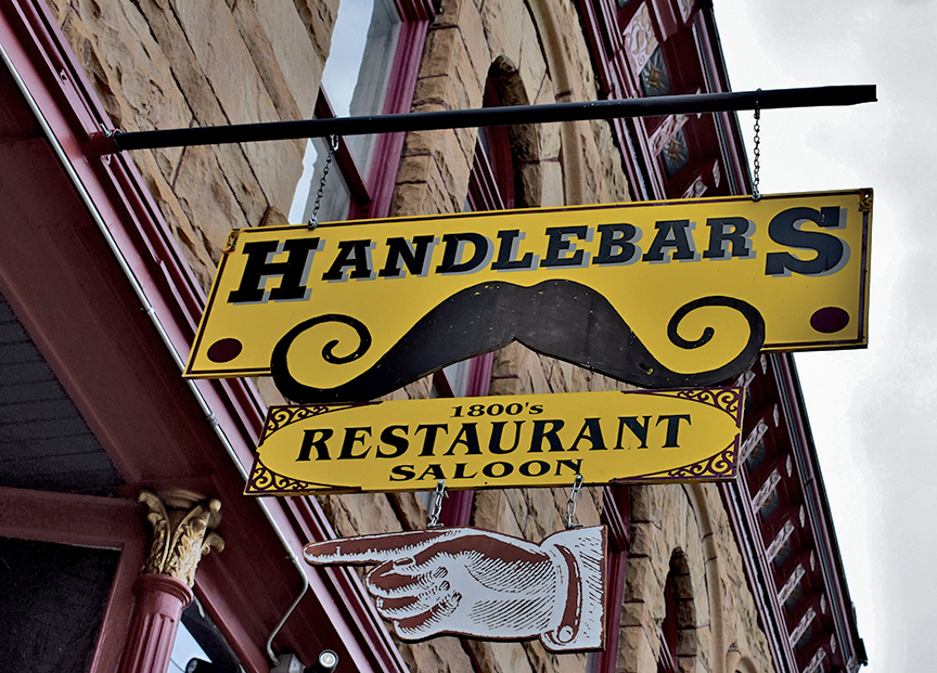 Handlebars Food & Saloon Lunch and Dinner 7 days a week, May October