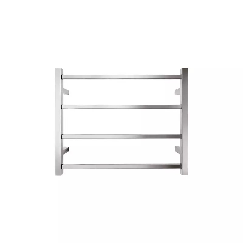 HTLSQ4 Square Heated Towel Rail 4 Bars Handles Plus