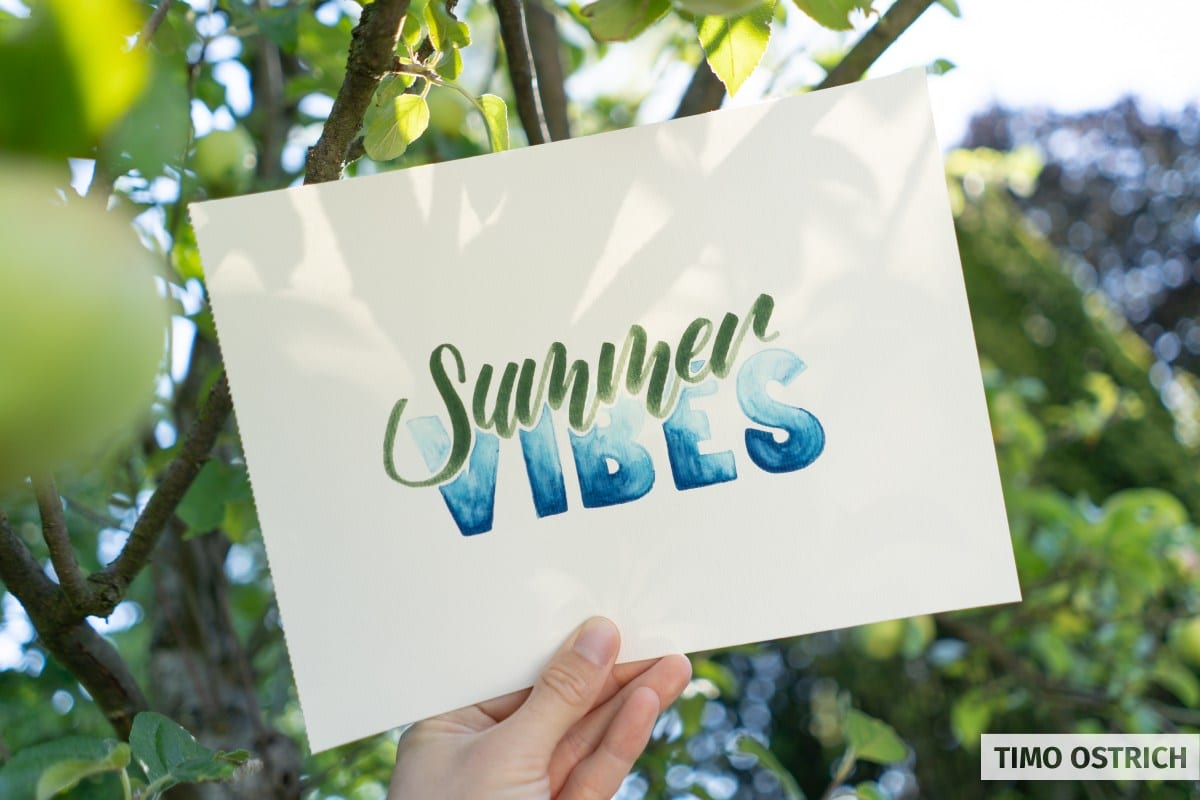 Summer Vibes Handlettering lernen