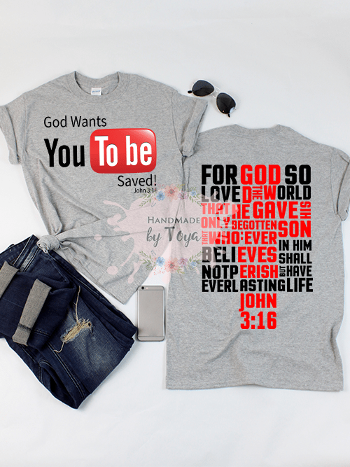 You Tobe Saved John 3 16 Bundle Svg Png Handmade By Toya