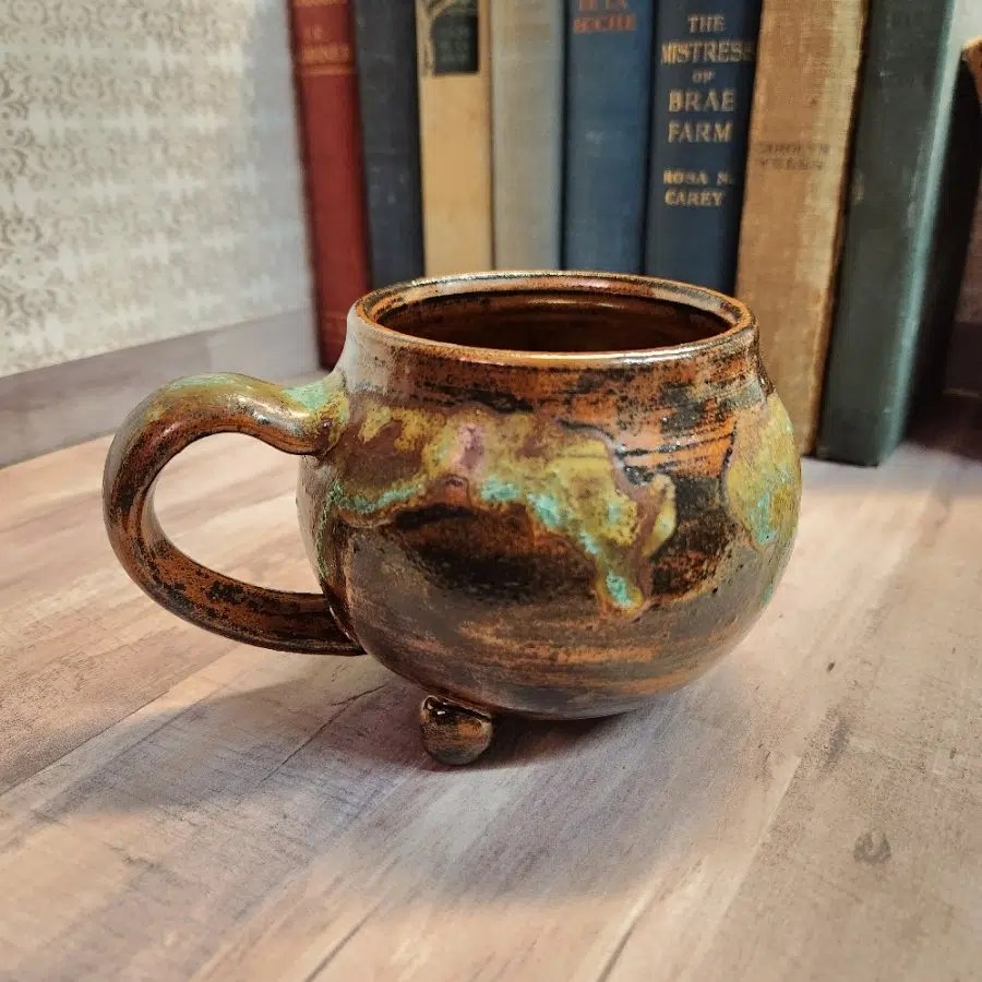 Copper Patina Mug Handmade Curiosities