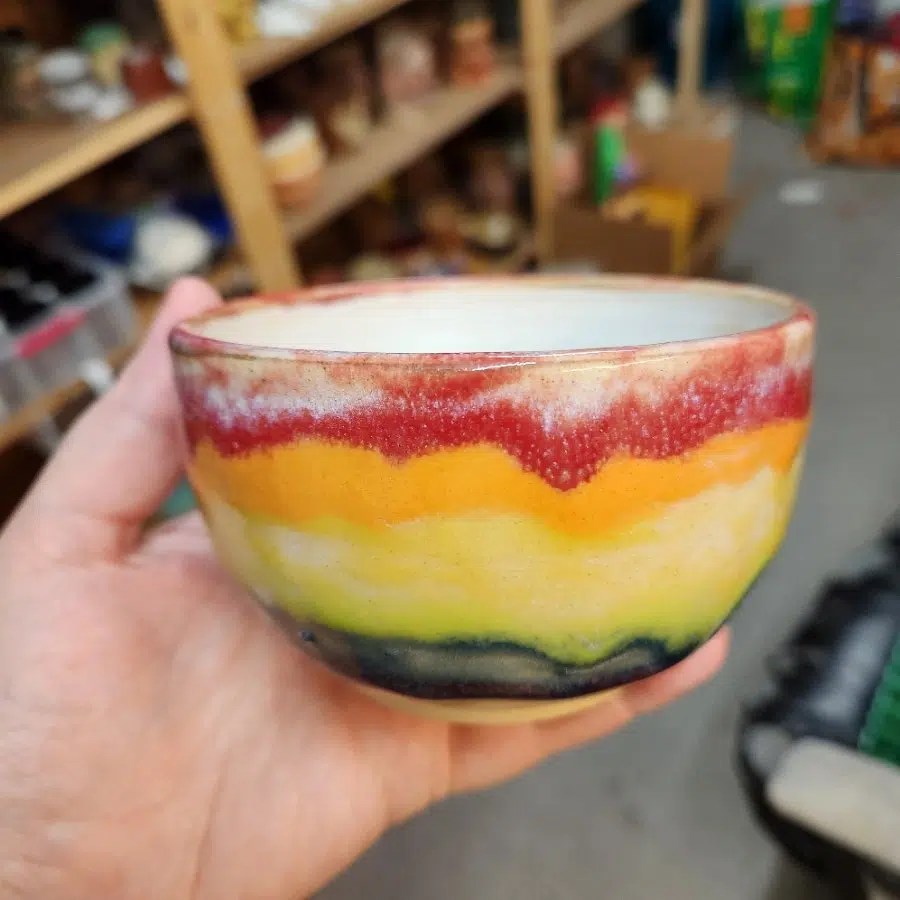 Rainbow Snack Bowl Handmade Curiosities