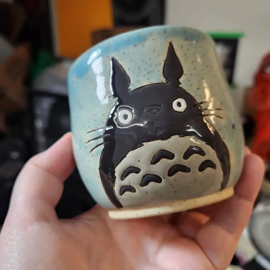 Totoro Brush Cup Handmade Curiosities