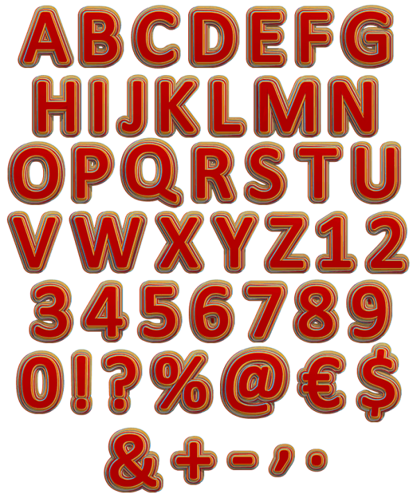 Color Stripes Font Handmadefont