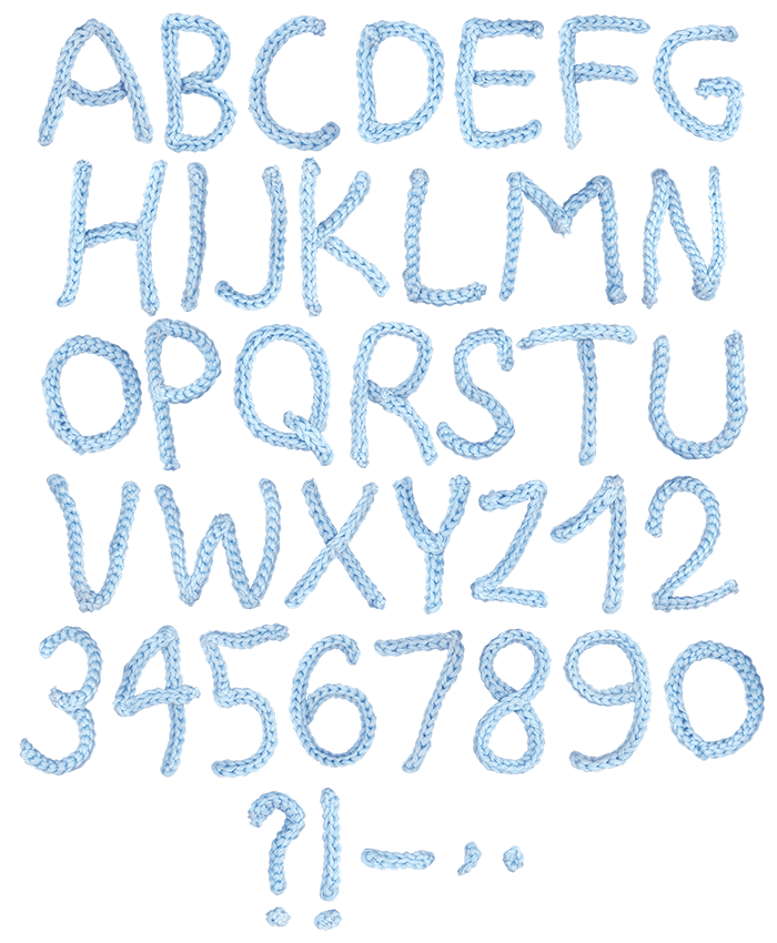 Kniting Font Handmadefont