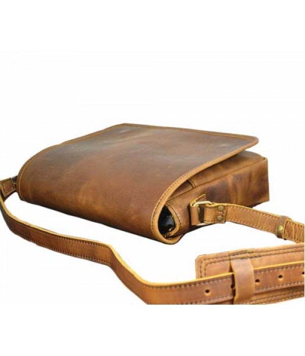 HANDMADE LEATHER STRAP MESSENGER BAG Hand Made Leather Shop