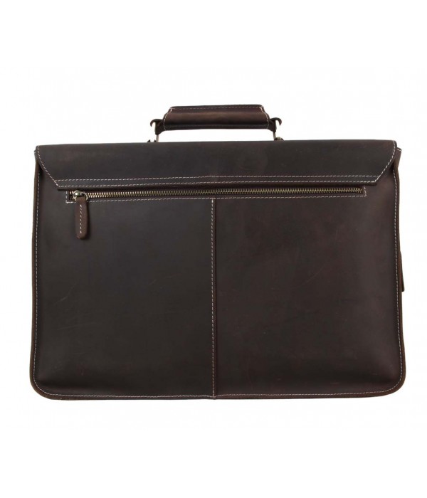 HANDMADE DOUBLE POCKET BROWN MESSENGER BAG Hand Made Leather ShopHand