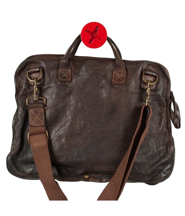 HANDMADE DARK BROWN MESSENGER BAG Hand Made Leather Shop