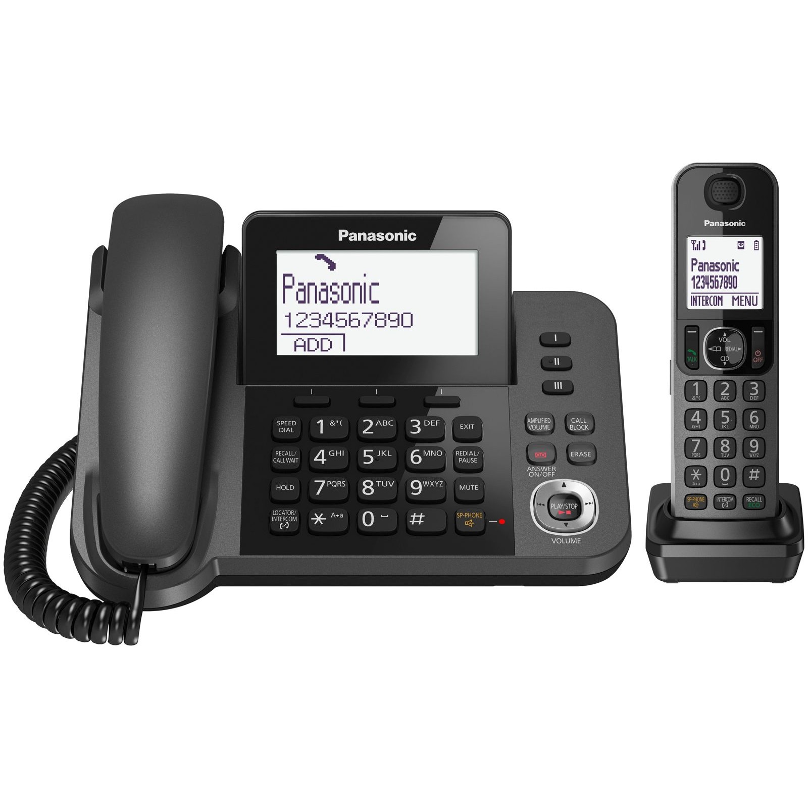 Panasonic KXTGF320E Corded and Cordless Combo Handset Solutions