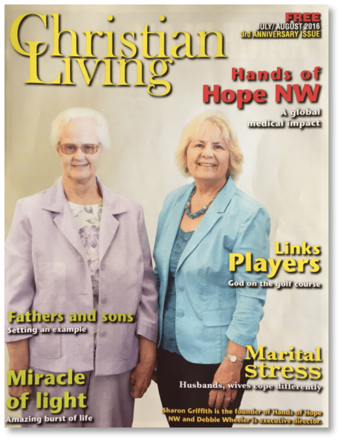 Christian Living Magazine Cover Story Hands of Hope Northwest