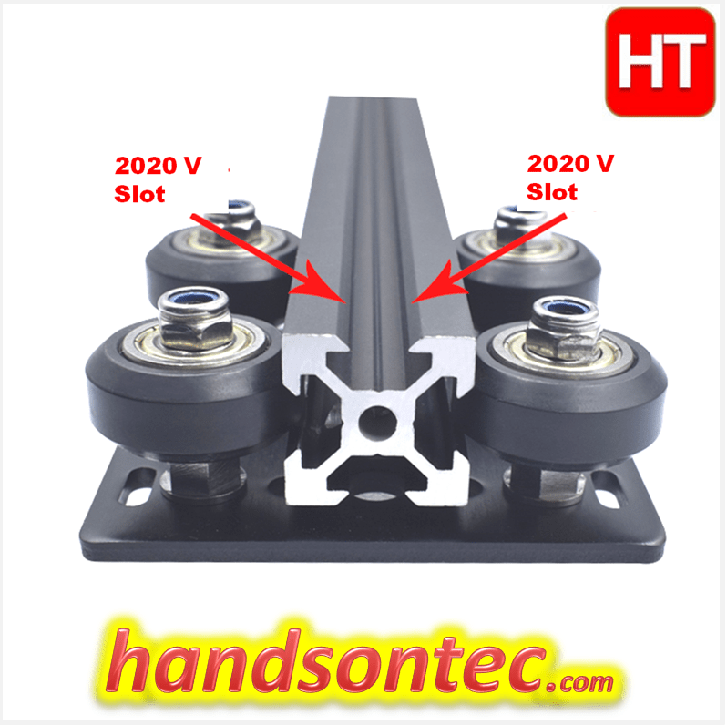 VSlot Gantry Plate with VWheels for 20mm Linear Profile HandsOn Tech