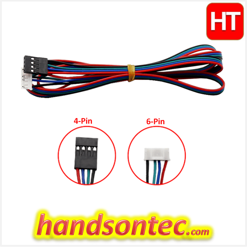 6Pin to 4Pin HX2.54 Cable for Stepper Motor HandsOn Tech
