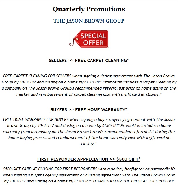 FREE 1 Year Buyer Home Warranty… FREE Seller Carpet Cleaning… Thank You