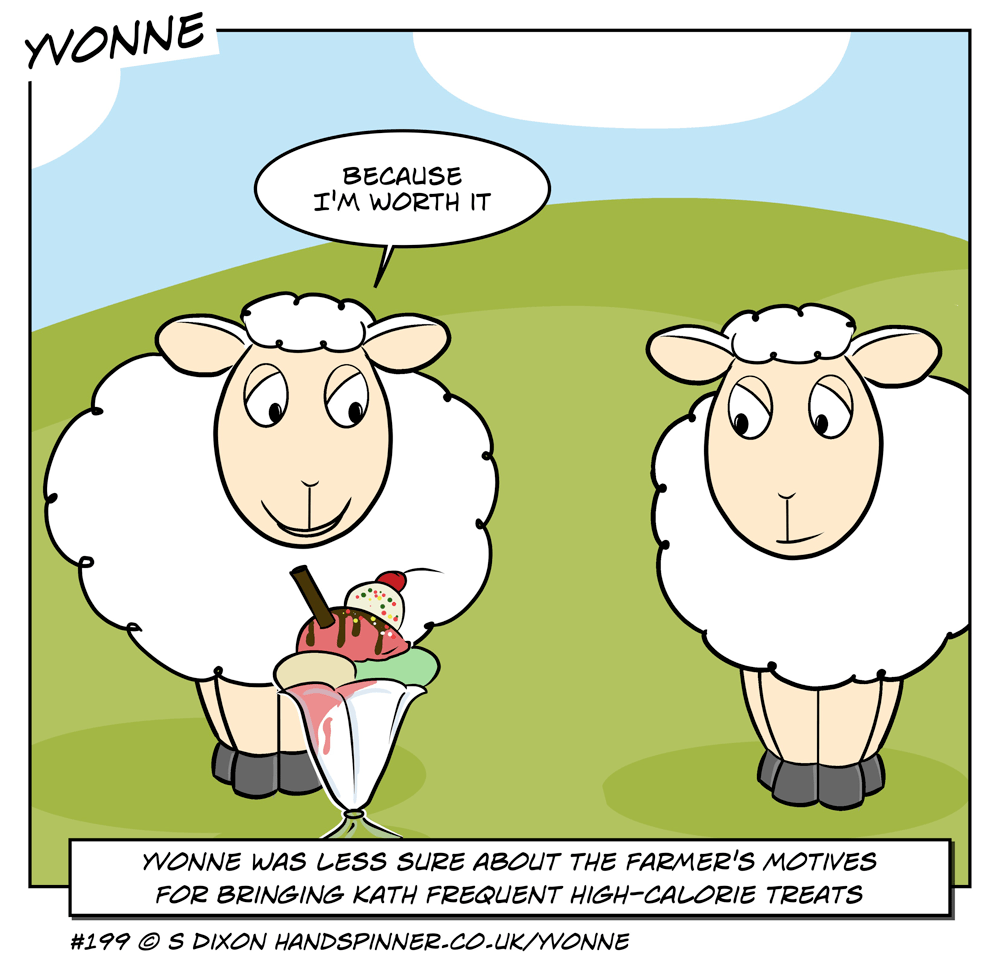 Ulterior motive Yvonne the sheep, a web cartoon / comic