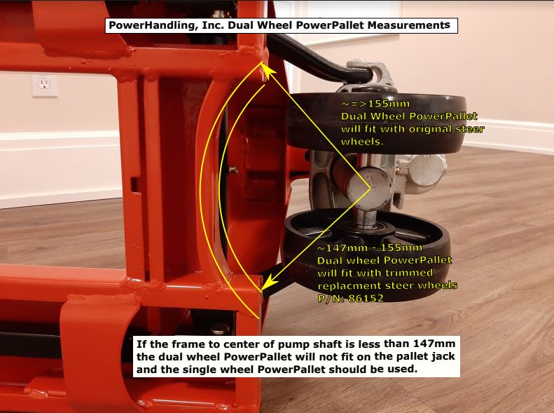 PowerPallet Manual Pallet Jack Converter with Dual Drive Wheel