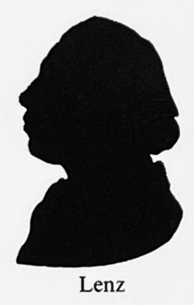 Scherenschnitt-Silhouette von Lenz