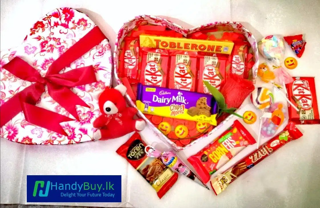 Chocolate Love Gift Heart Box HandyBuy.lk Sri Lanka's Fastest