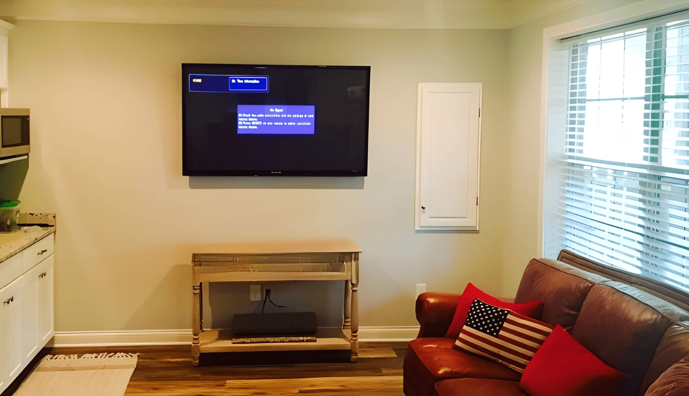 TV mounting service Professional TV wall installation