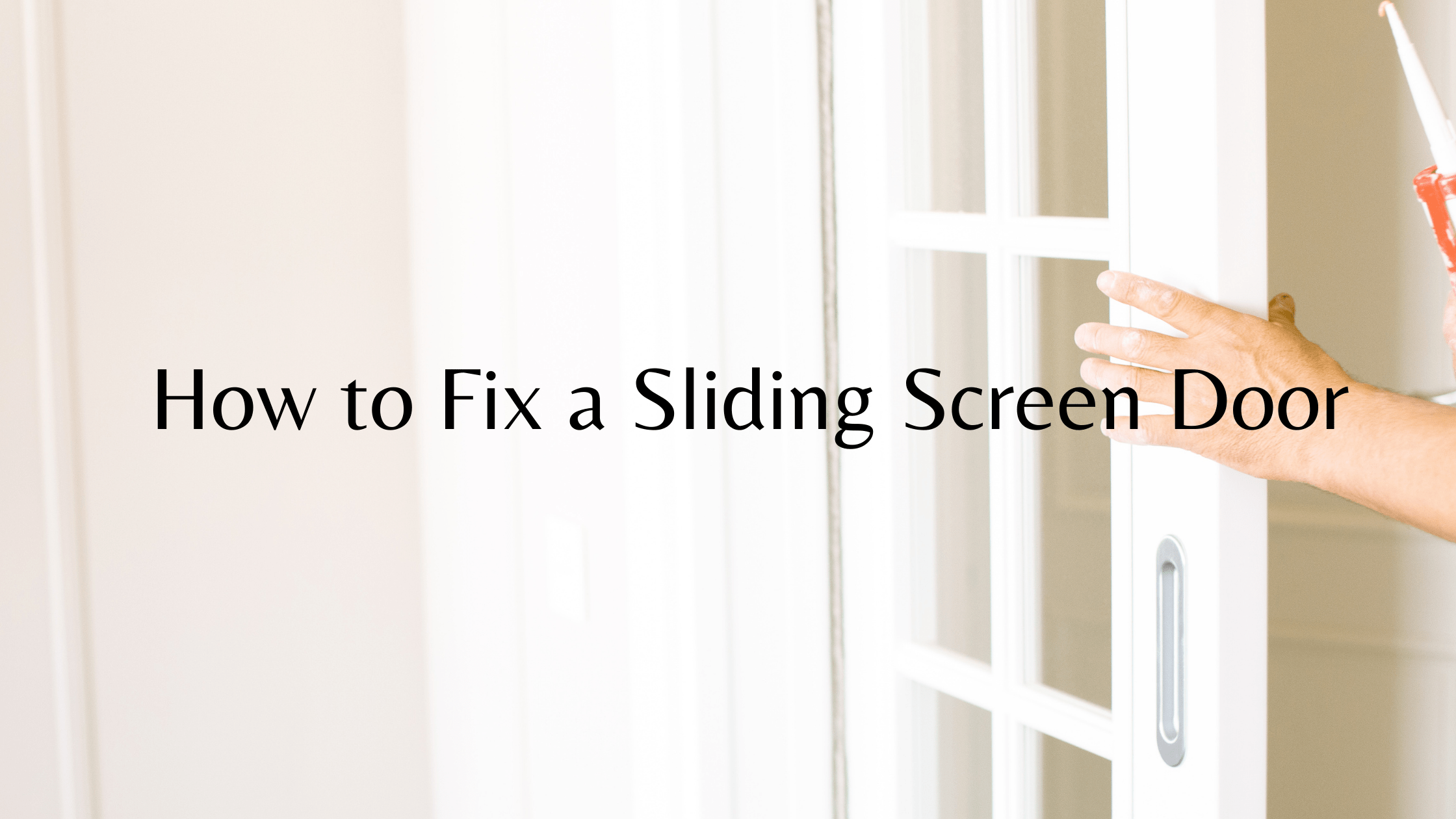 Sliding Screen Door Fix Sliding Door Handyman Connection