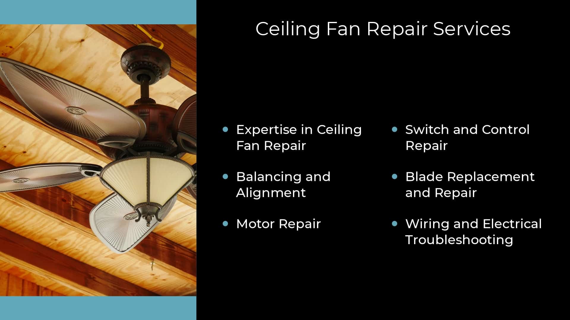 Ceiling Fan Repair Services Singapore | Fix All Fan Brands