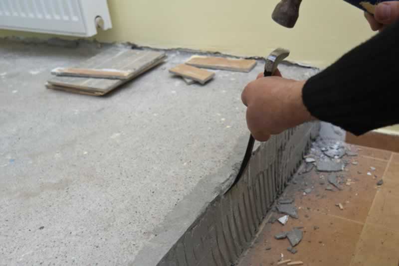 Removing Old Tile Adhesive From Concrete