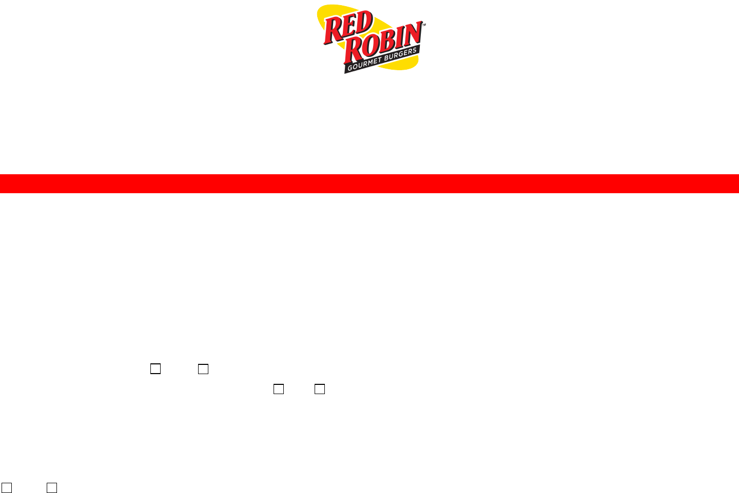 Red Robin Application Form Edit, Fill, Sign Online Handypdf