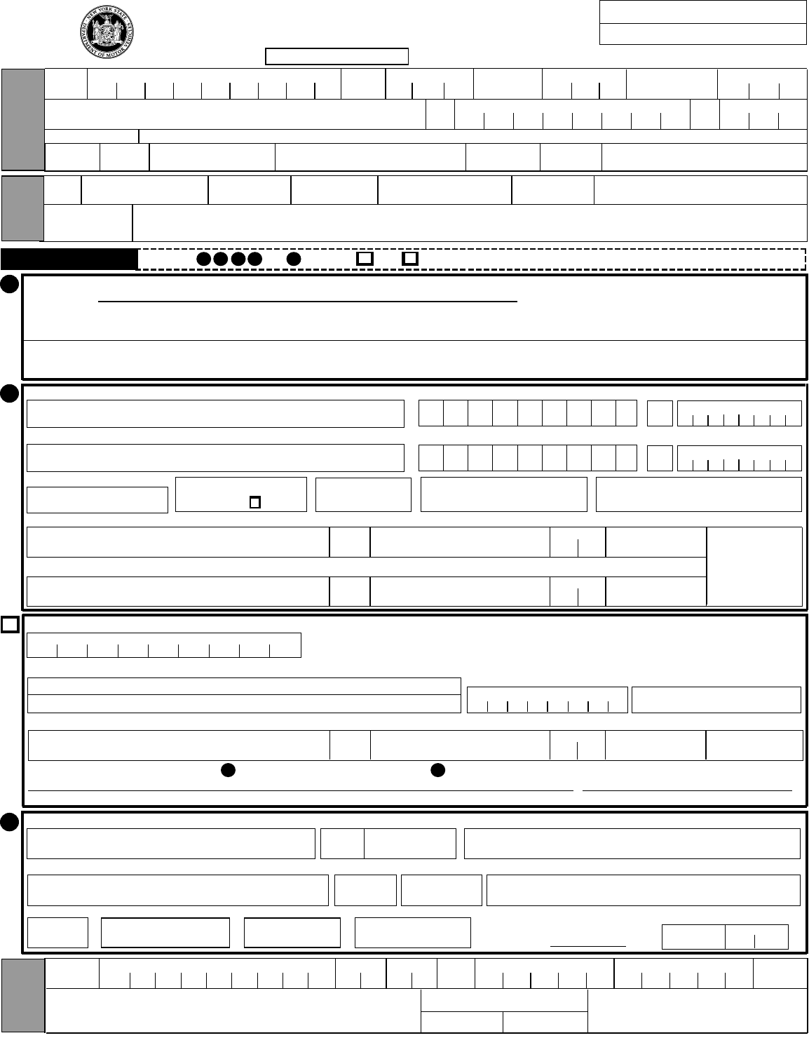 Form MV82ITP InTransit Permit/Title Application New York Edit