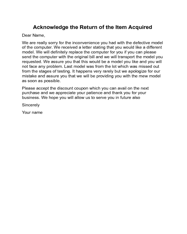 2021 Acknowledgement Letter Templates Fillable, Printable PDF & Forms