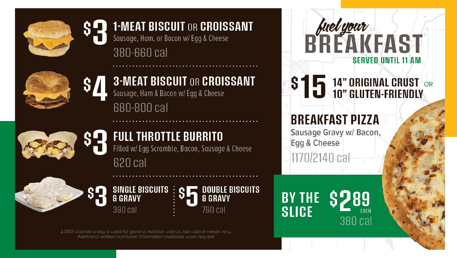 Menu Hangar 54 Pizza